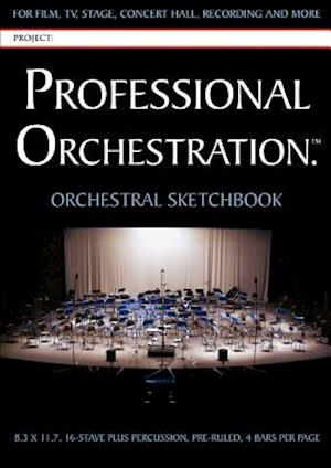 Professional Orchestration 16-Stave Ruled Orchestral Sketchbook