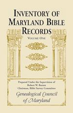 Inventory of Maryland Bible Records, Volume 1