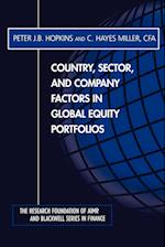 Country, Sector and Company Factors in Global Equity Portfolios