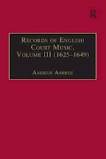 Records of English Court Music