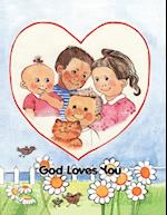 GOD LOVES YOU, children's colouring book