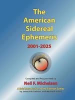 The American Sidereal Ephemeris 2001-2025 