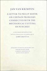 A Letter to Philip Hofer on Certain Problems Connected with the Mechanical Cutting of Punches