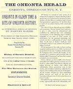 Oneonta in Olden Time & Bits of Oneonta History