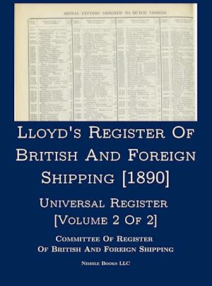 Lloyd's Register of British and Foreign Shipping [1890]