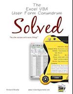 The Excel VBA User Form Conundrum Solved