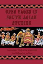 Open Pages in South Asian Studies