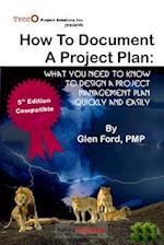 How to Document a Project Plan