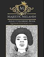 Majestic Melanin Adult Coloring Book