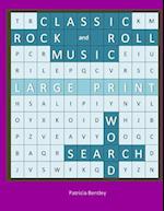 Classic Rock and Roll Music Large Print Word Search