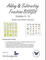 Adding & Subtracting Fractions Bingo! (Black & White Version)