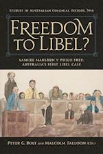 Freedom to Libel? : Samuel Marsden v. Philo Free : Australia's First Libel Case