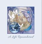 "A Life Remembered" Funeral Guest Book, Memorial Guest Book,  Condolence Book, Remembrance Book for Funerals or Wake, Memorial Service Guest Book