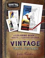 Vintage Travel Postcards Coloring Book