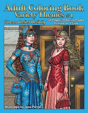 Adult Coloring Book Variety Themes #1
