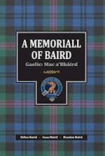 A MEMORIALL OF BAIRD : Gaelic: Mac a'Bhàird 