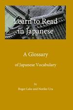 Learn to Read in Japanese, A Glossary