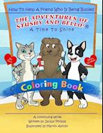 A TIME TO SHINE: How To Help A Friend Who Is Being Bullied - Coloring Book: The Adventures Of Stushy And Bello! 