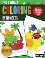 Fun Animals Coloring By Numbers