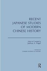 Recent Japanese Studies of Modern Chinese History: v. 1
