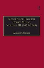 Records of English Court Music