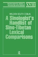 Sinologists Handlist of Sino-Tibetan Lexical Comparisons