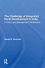 Challenge Of Integrated Rural Development In India