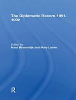 The Diplomatic Record 1991-1992