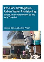 Pro-Poor Strategies in Urban Water Provisioning