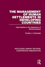 Management of Human Settlements in Developing Countries