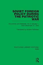 Soviet Foreign Policy During the Patriotic War