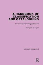 Handbook of Classification and Cataloguing