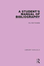 Student's Manual of Bibliography