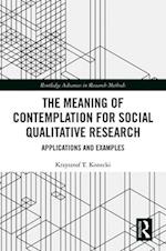 Meaning of Contemplation for Social Qualitative Research