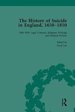 History of Suicide in England, 1650-1850, Part II vol 7
