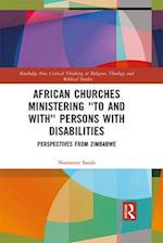 African Churches Ministering 'to and with' Persons with Disabilities