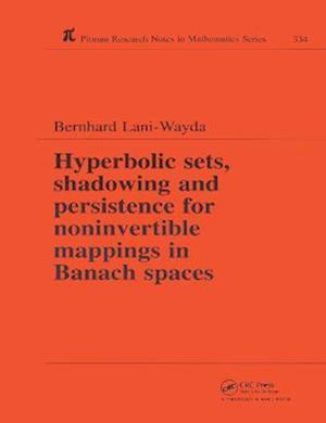 Hyperbolic Sets, Shadowing and Persistence for Noninvertible Mappings in Banach Spaces