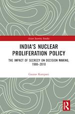 India''s Nuclear Proliferation Policy