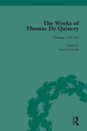 Works of Thomas De Quincey, Part I Vol 1