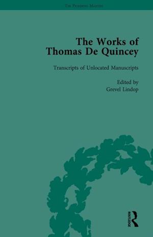 Works of Thomas De Quincey, Part III vol 21