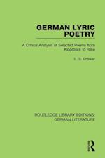 German Lyric Poetry
