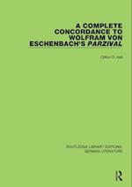 Complete Concordance to Wolfram von Eschenbach's Parzival