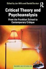 Critical Theory and Psychoanalysis