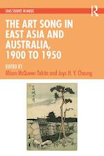 Art Song in East Asia and Australia, 1900 to 1950