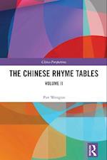 Chinese Rhyme Tables