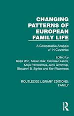 Changing Patterns of European Family Life
