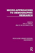 Micro-Approaches to Demographic Research