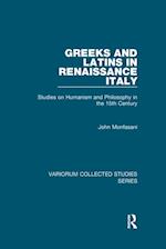 Greeks and Latins in Renaissance Italy