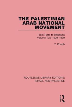 Palestinian Arab National Movement, 1929-1939