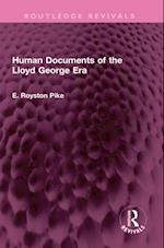 Human Documents of the Lloyd George Era